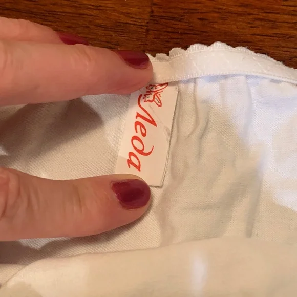 Elegant White Lace Women's Panties from Europe, new, cotton, no tags, size M